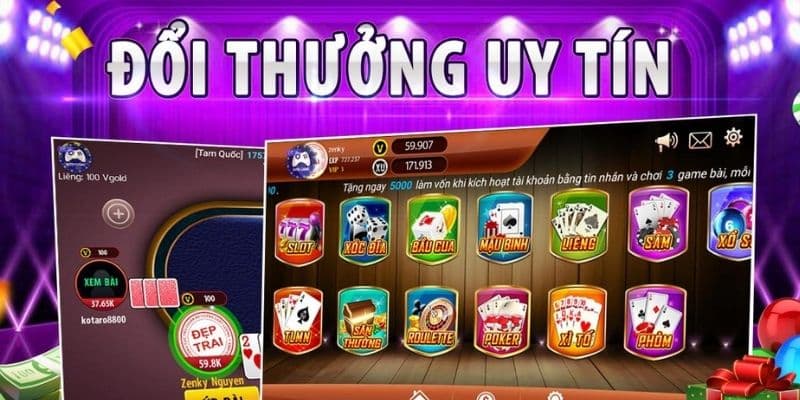 Các game bài đổi thưởng tặng tiền khởi nghiệp có trên Kubet