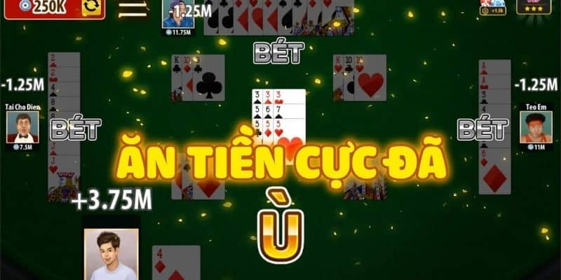 Giao diện trong trò chơi phỏm online tại Kubet